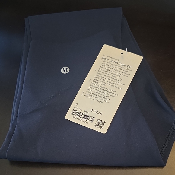 lululemon athletica Pants - lululemon Glow UP HR Tight 25" In True Navy Size 6
